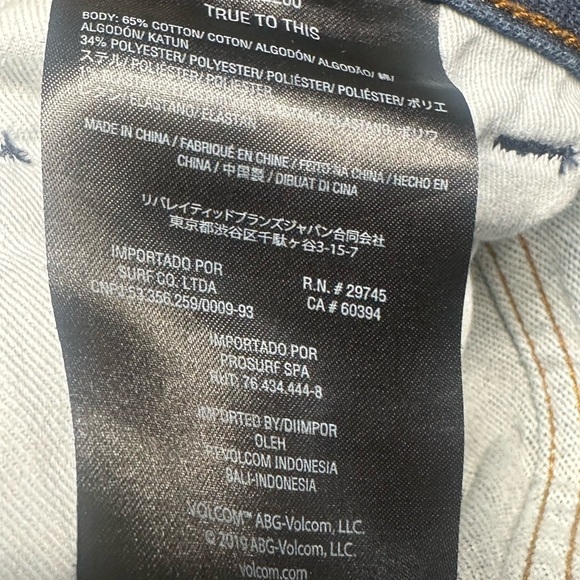 VOLCOM Nailer Denim Jeans 29 waist 30 Length - Picture 10 of 10